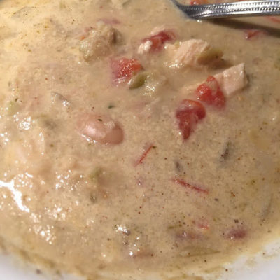 Trim Heathy Mama Creamy Verde Chicken Chili Review