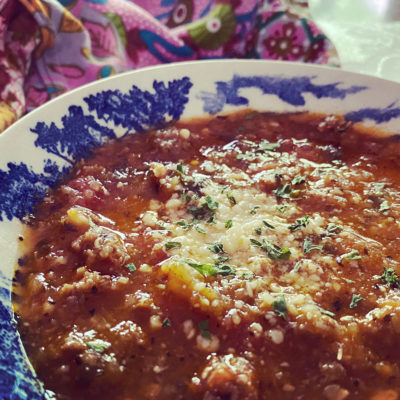 Trim Healthy Mama Trim Train Italian Soup Recipe and Review