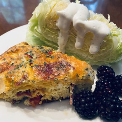 Trim Healthy Mama BLT Frittata Recipe & Review