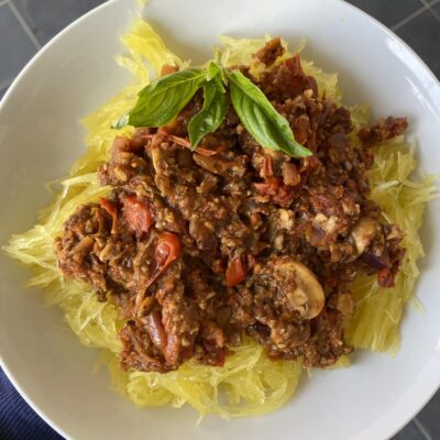 Spaghetti Squash “Bolognese”