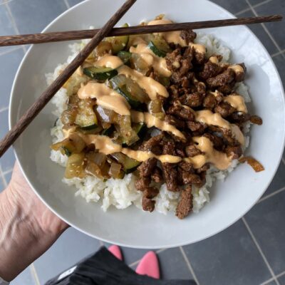 Hibachi-style Steak Rice Bowls