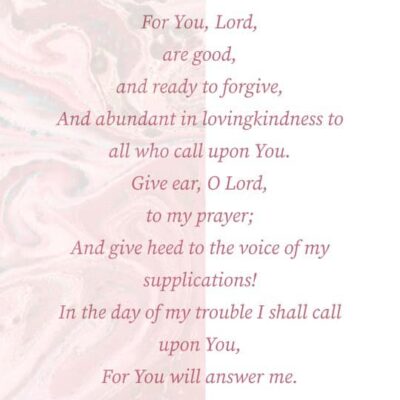 Psalm 86 Morning & Evening prayer