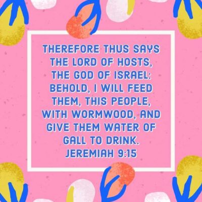 Jeremiah 9:15