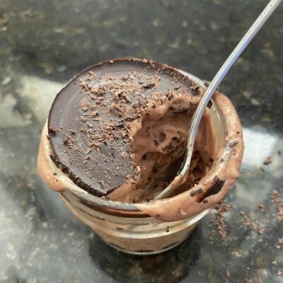 High protein double chocolate ice cream