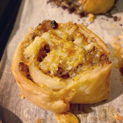 Mushroom Puff Pastry Pinwheels